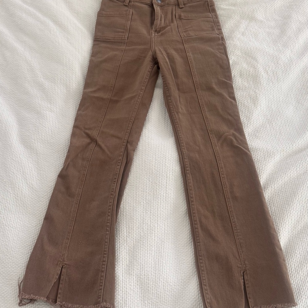 Motel Rocks Brown Ankle & Cropped Jeans